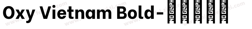 Oxy Vietnam Bold字体转换